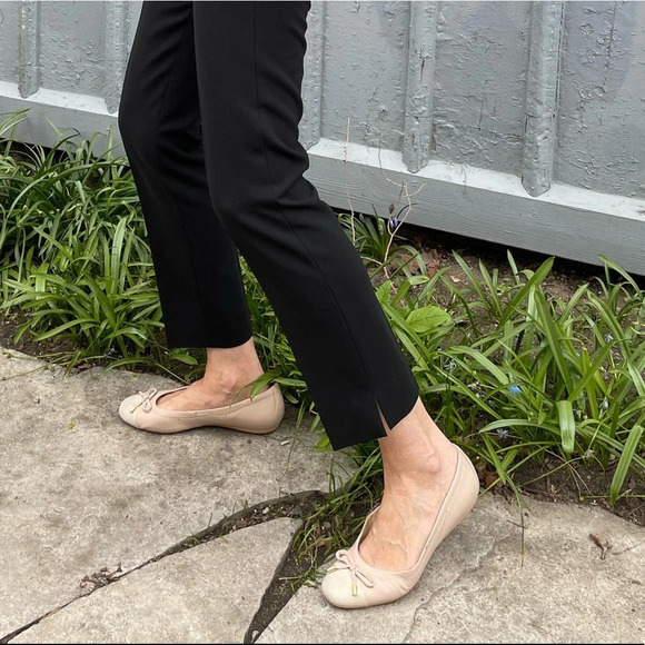 Moschino Cropped Black Flat Front Trousers, Size 6 - Picture 5 of 13